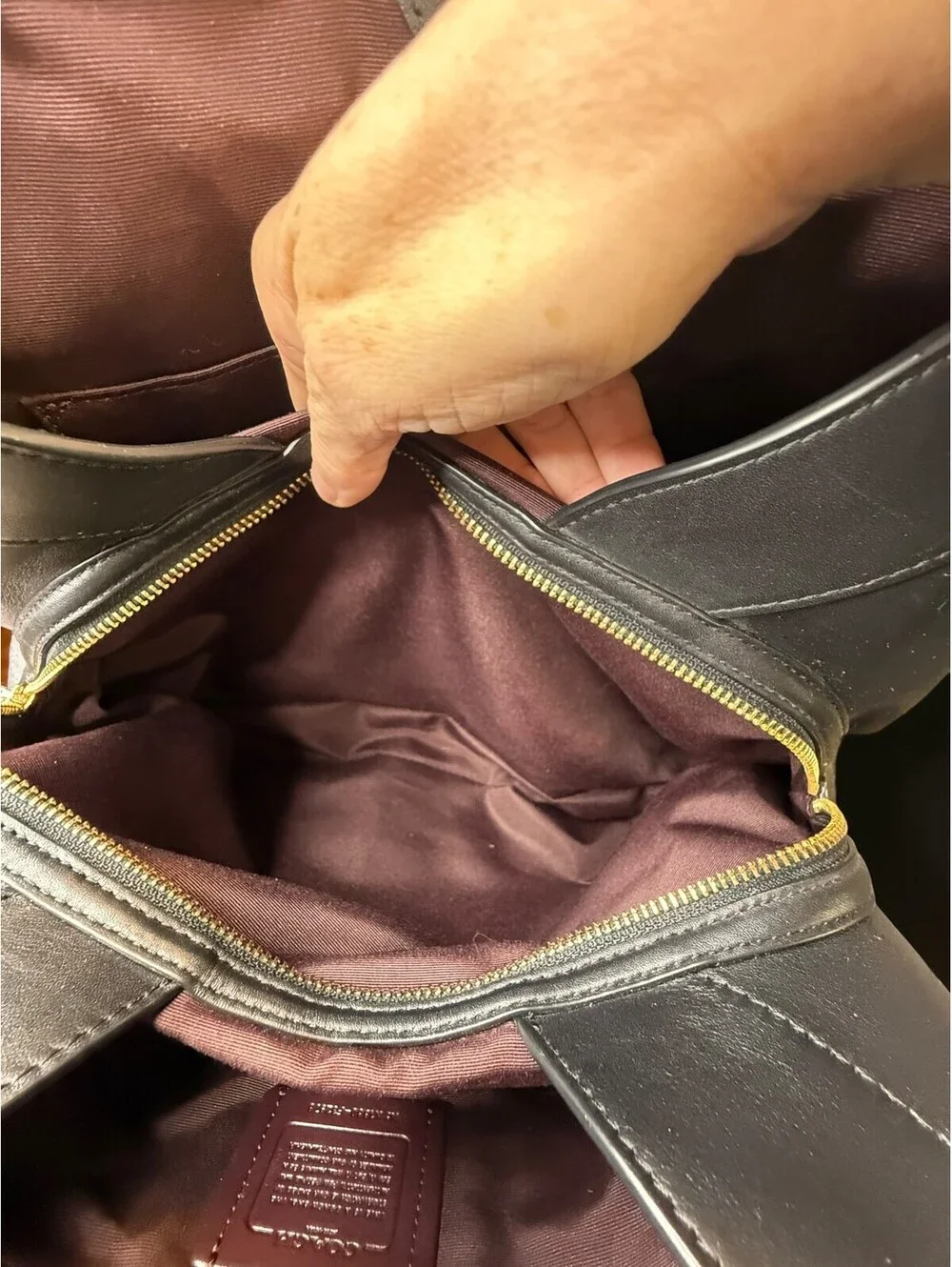 Coach almost lining inner